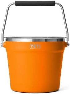 YETI Rambler Beverage Bucket, Double-Wall Vacuum Insulated Ice Bucket with Lid, King Crab