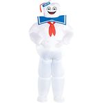 Party City Inflatable Stay Puft Marshmallow Man Costume for Adults, Ghostbusters, Standard (40-42), with Headpiece