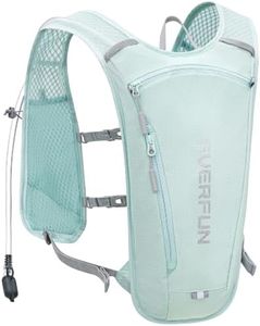 EVERFUN Hydration Backpack Running Vest Small Hiking Water Backpack with 1.5L Water Bladder, Lightweight Reflective Hydro Pack for Trail Running, Biking, Race, Marathons