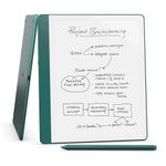 Amazon Kindle Scribe 64GB - Redesigned display with uniform borders. Now just write in books and documents. With built-in notebook summarization. Includes Premium Pen - Metallic Jade