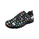 Showudesigns Lace Up Trekking Sneaker Women's Outdoor Walking Shoes Pharmacist Print