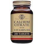 Solgar Calcium Citrate with Vitamin D3 - Healthy Bones & Teeth - High Potency Formula - 240 Tablets