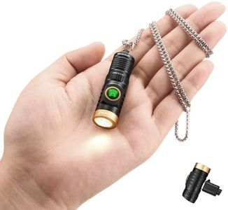 Yemao Rechargeable Keychain Flashlight,800 High Lumens EDC Pocket Flashlights, Mini Handheld Flashlight with 6 Modes for Home Daily Use,Outdoor Emergency,Perfect Pocket Gift for Women/Elderly