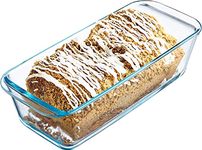 Simax Glassware Classic 1.5 Quart Loaf Dish, Heat, Cold and Shock-Proof Borosilicate Glass, Made in Europe, Dishwasher Safe, 11” x 4.8” x 3”