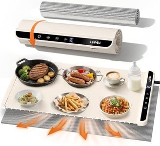 Food Warming Mat with Heat-Resistant Pad, 26X15 Inch, 6 Temperature & 6 Timer Settings, Child Lock Safety,Food Warmer Chafing Dishes for Buffet,Gatherings,Parties,Everyday Use