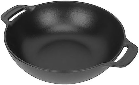 Outspark Cast Iron Grill Wok for Weber Gourmet BBQ System,Weber Spirit I/II 200 300 SER,Genesis II E-310/LX S-440,Summit Series Cooking Grate,Outdoor Barbeque Accessories for Weber 7425