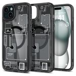 Spigen Ultra Hybrid Magfit Back Cover Case Compatible With iPhone 15 Plus (Tpu + Poly Carbonate Zero One), Transparent