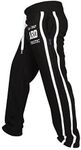 ARD Men's Black Fleece Joggers Track Suit Bottom Jogging Exercise Fitness Boxing MMA Gym Sweat Fleece Trousers (UK, Alpha, L, XL, Regular, Regular, Black)