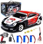 LEOSO WLtoys K969 RC Car, Upgraded 500mah Battery * 3, 1:28 Scale 2.4GHz Remote Control Car, 4WD 30KM/H High Speed RC Racing Car, Drift Car for Kids and Adults with Gift Box…