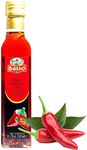 Spicy Chili Oil, Infused Premium Extra Virgin Olive Oil, 8.5 Fl Oz (250 ml), Drizzle, Cooking, Dipping, Dressing, and Tasting, BASSO 1904 (Chilli Pepper) Product of Italy