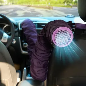 Car Ac Vent Extender for Baby Kid Pet, Ac Tube for Back/Third-Row Seat/Trunk,Cool Air Conditioning Hose Fit 95% of Vehicle Deflectors,Easy to Store, Eco-Friendly Material,Getting Rid Heat (9 Feet)