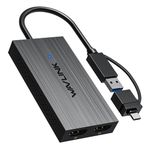 WAVLINK USB 3.1/USB C to Dual HDMI Adapter, DisplayLink Dual 4K@60Hz Monitor, USB C to Dual 4K HDMI Adapter for Dell HP Surface Lenovo, Compatible with Windows and M1/M2/M3 Mac