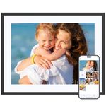 Dragon Touch Digital Picture Frame 16.7 inch 4:3 Touch Screen Large Digital Photo Frame Display, 32GB Storage Auto-Rotate, Easy Setup to Share Photos or Videos via Vphoto APP, Wall Mountable