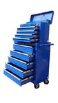 131 US PRO TOOLS Blue Mechanics tool chest tool box roller tool cabinet 9 Drawers on ball bearing slides