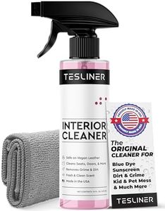 Tesla Seat Cleaner & Stain Remover - Interior Cleaner, Safe on Black & White Vegan Leather, Interior Cleaning Products for Seats, Dash, Console | Tesla Model 3 Y S X Juniper Accessories 2025 & 2026