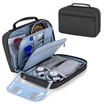 Damero Carrying Case for 2 Stethoscopes, Portable Stethoscope Case Compatible with 3M Littmann/ADC/Omron Stethoscope, BP Cuffs and Other Accessories, Black