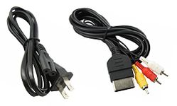 AC Power Supply + Audio Video RCA AV Cable Adapter Cord For Original XBox Game Console System Bundle Set