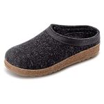 Haflinger GZL Clog,Charcoal,39 EU/Women's 8 M US/Men's 6 M US