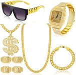 Equsion 9 Pieces Hip Hop Jewelry Se