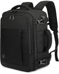 VANKEV 40x30x20 Ryanair EasyJet Eurowings Wizz Air Cabin Bag Underseat 24L Travel Bag Hand Luggage Backpack Carry-ons Cabin Size for Airplanes Flight Travel Ruscksack Fit 15.6 Inch Laptop BLACK