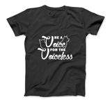 Be A Voice for The Voiceless - Animal Rights Long Sleeve T-Shirt Sweatshirt Hoodie for Men Women Kids Made in Canada Black