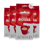 Lavazza Qualità Rossa Ground Coffee, Medium Roast, 250 g Each, 4-Pack