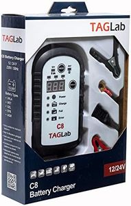 TAGLab C8 Battery Charger (with Insulated Clamps)