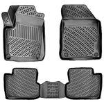 RizLiner Jeep Cherokee 2015-2023 (No Grand Cherokee Models) Floor Mats 3D Custom Fit Compatible with Jeep Cherokee Rubber Car Mats Laser Measured Floor Liners All Weather Non-Slip TPE (Front & Rear)