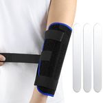 ZOUYUE Elbow Brace, Adjustable Elbow Support with Removable Metal Splints, Elbow Splint for Tennis Elbow Men & Women Tennis Elbow Support Strap, Golfers Elbow Support, Elbow Sleeves for Weightlifting