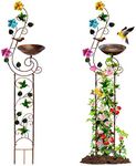 YYWMWM 57" Height Metal Bird Bath w