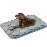 Geegoos Large Dog Crate Mattress,Washable Soft Kennel Pads,Pet Bed Blanket Dog Crate Mat Suitable for 42 inch Cage,Dog Bed Mats for Large Dogs and Cats(104x68cm,Grey)