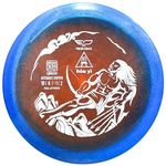 Yikun PDGA Disc Golf Distance Driver 170-175g Glaze Line Perfect for Outdoor Games and Competition(Random Blue/Green Color