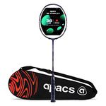 Apacs Z-Ziggler (Unstrung, 38 LBS Max Tension) 6.4mm Slim Shaft | Made in Vietnam | 100% Japanese Graphite Badminton Racket with Free Full Cover | G2-4 1/8 inches (Blue)