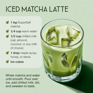 SuperSelf Organic Matcha Powder 120g – Premium Japanese Green Tea