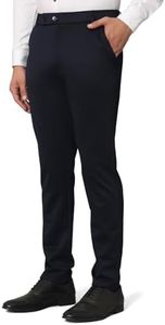 Vogaan Luxury Stretchable Casual Pants for Men | Stylish Slim Fit Men's Wear Trousers for Office | Mens Fashion | Modern Mens Trouser (Blue_36)