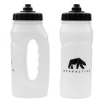 Bearactive Running Bottle Lightweight 500 ml Handheld Sports Water Bottles with Valve Sprout - BPA Free Plastic and Leak Proof - Runners Hand Grip Bottle (1 Bottle, Black)