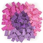 Strictly Briks Toy Large Building Blocks for Kids and Toddlers, Big Bricks Set for Ages 3 and Up, 100% Compatible with All Major Brands, Pink, Magenta, Lavender and Purple, 108 Pieces