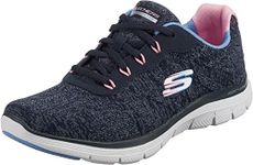 Skechers Women's Flex Appeal 4.0 Sneaker, Blue(Navy), 7 UK