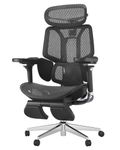 Hbada E3 Pro Ergonomic Office Chair with Dynamic Lumbar Support, 4D Adjustable Headrest for Home Office Chair, 6D Adjustable Armrests Desk Chair, Swivel Big and Tall Computer Chair, Black