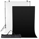 Professional Photo Studio 2x3 Meter Background Stand Support Kit with Photo Backgrounds Backdrop Screen All in 1 Photography Set Come with Carry Bag