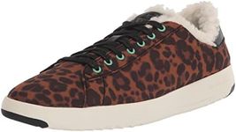 Cole Haan Women's Grandpro Tennis Sneaker, Birch Leopard Print/Ivory/Pale Mauve, 7 UK