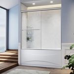 SUNNY SHOWER Glass Sliding Shower D