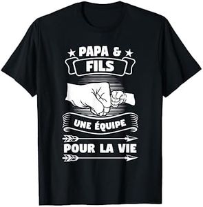 Papa & Fils une équipe pour la vie Papa & Fils T-Shirt