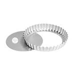 RINKLE TRENDZ Aluminium Round Pie/Tart/Quiche Pans - Loose/Removable Bottom 10 Inches
