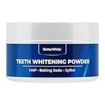 BetterWhite Teeth Whitening Powder - Dentist-Approved & Enamel-Safe | 6 Month Supply | Tea, Coffee, Wine & Smoking Stain Remover | Non-Sensitive Formula | Peroxide-Free | HAP, Baking Soda & Xylitol