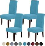 PCIUGXVN Dining Chair Cover Parsons Chair Covers, 4 Pack Dining Chair Slipcover Protector Cover for Hotel, Dining Room, Banquet （Navy Blue）