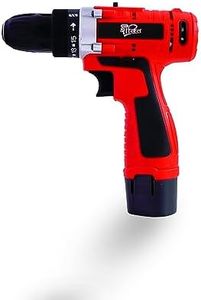 HPD Shakti Cordless 10Mm Drill Machine With 2 Heavy Batteries 12V / 1.5Ah And 26 Pcs Kit Set (Bits And More) | Brushless Motor | 2 Speed Mode For Drilling, Screwing Screw Driver/Impact Drill, Red