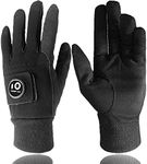 AXKAL Winter Golf Gloves Men With Ball Marker Grip Performance Value Pair, Glove Durable Cold Weather Windproof Waterproof Fit Size M ML Large XL (L)