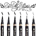 Calligraphy Pens, 6Pcs Calligraphy Pen Set for Lettering, Black Brush Marker Pen Hand Lettering Pens for Writing, Signature, Illustration, Design and Drawing(4 Sizes)