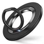 SYNCWIRE Upgraded Magnetic Phone Ring Holder for MagSafe, Magnetic Cell Phone Grip Stand Finger Ring Kickstand with Two-Sided Magnetic Compatible iPhone 15 Pro Max 14 13 12,Android,MagSafe Accessories